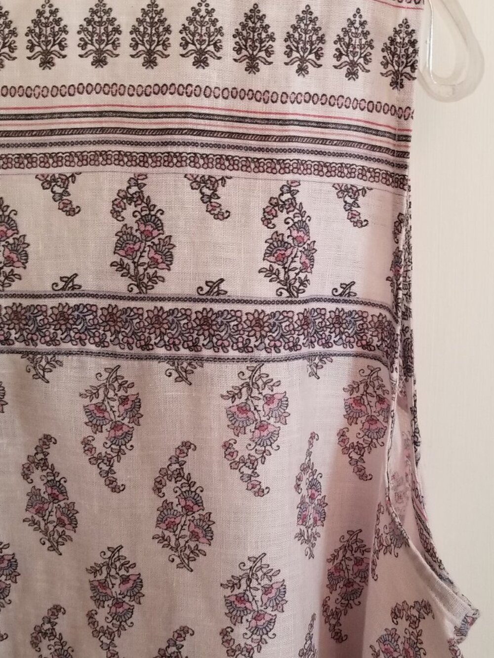 PURE JILL LINEN long sheer dress XL - Picture 8 of 9
